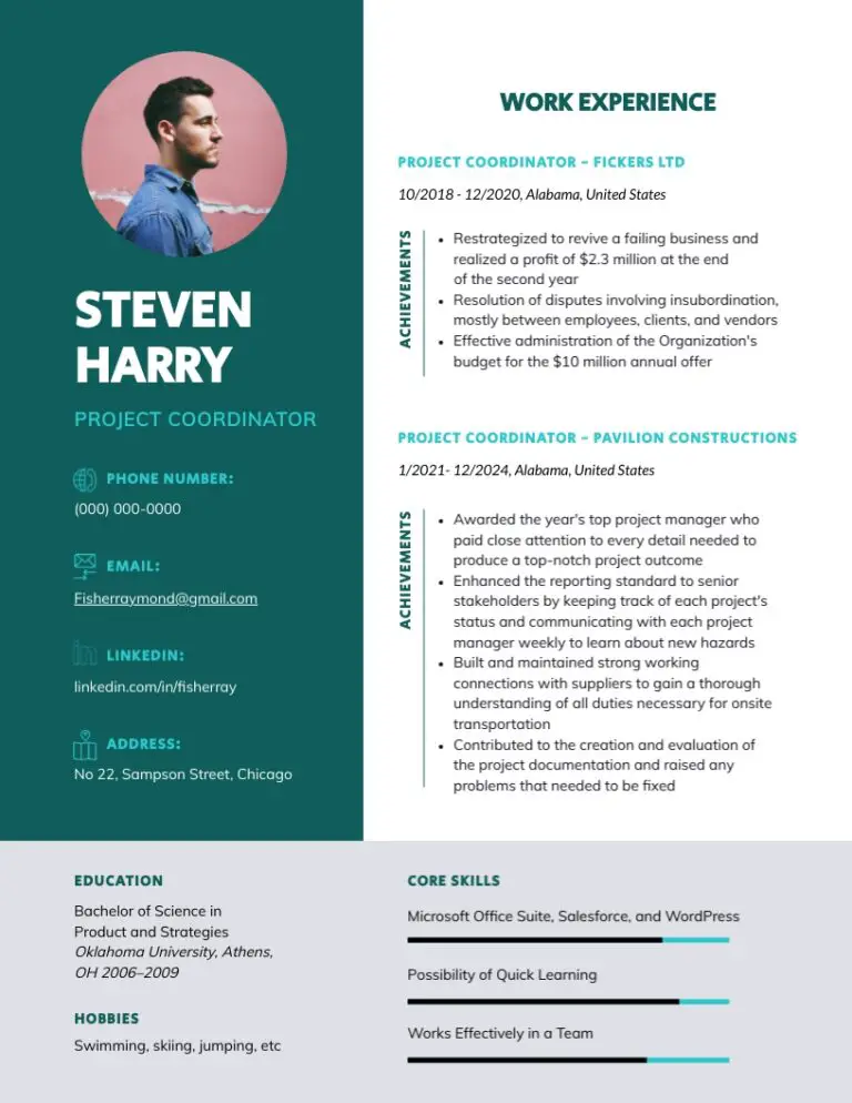 77 Free Creative Resume Templates to Download in 2020