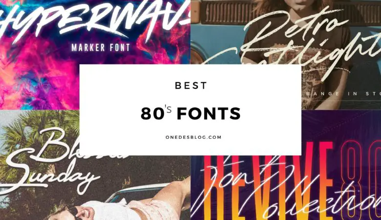 80s fonts