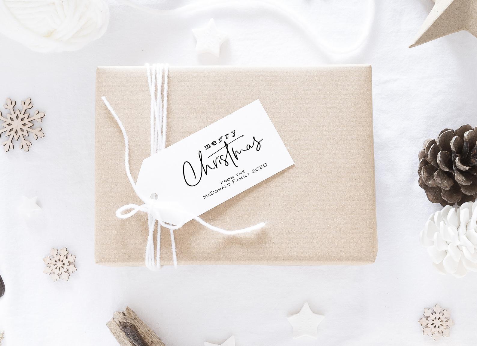 script gift tag