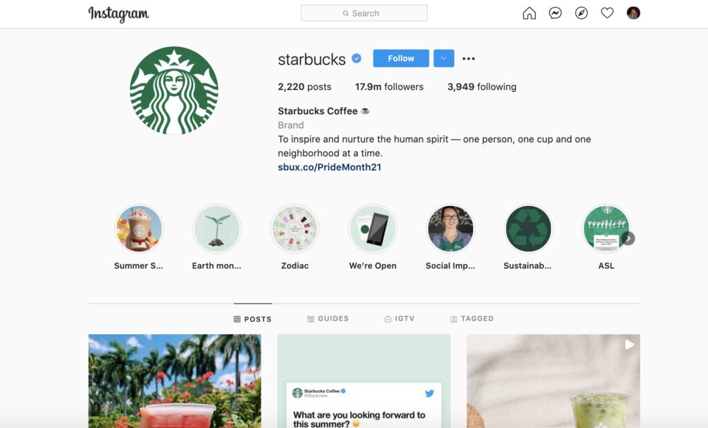 instagram profile url desktop