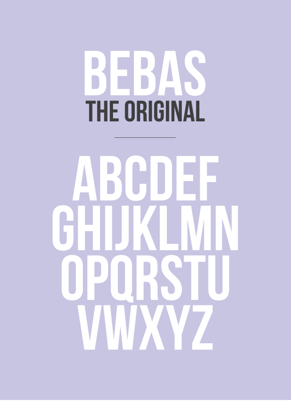 bebas font download photoshop