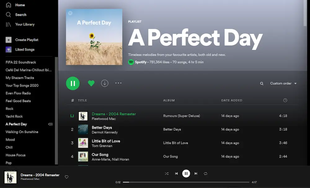 spotify playlist to text