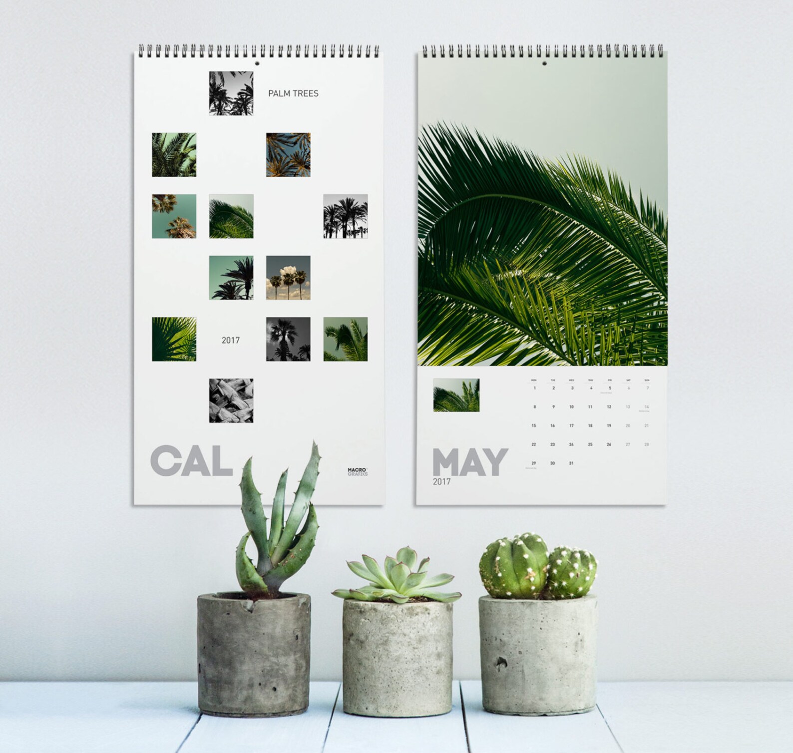 3 tropical calendar 2023 wall