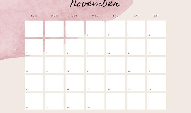 scrapbook november 2022 calendar abstract