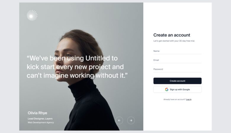 37 Sign up page Untitled UI
