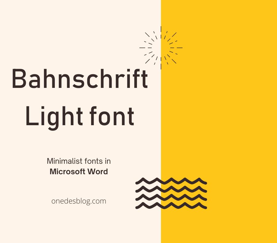 minimalist fonts in microsoft word