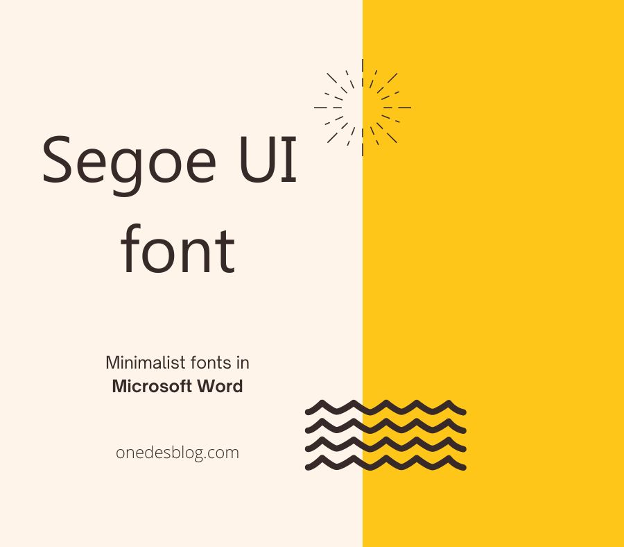 minimalist fonts in microsoft word