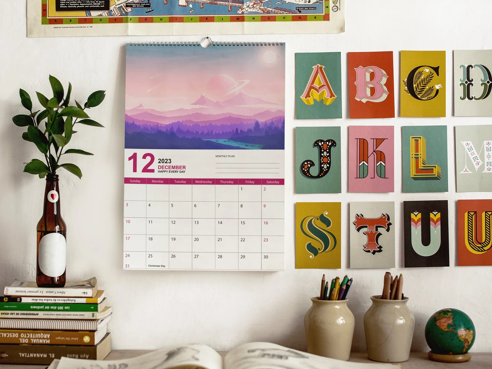 12 nice calendar 2023 art wall