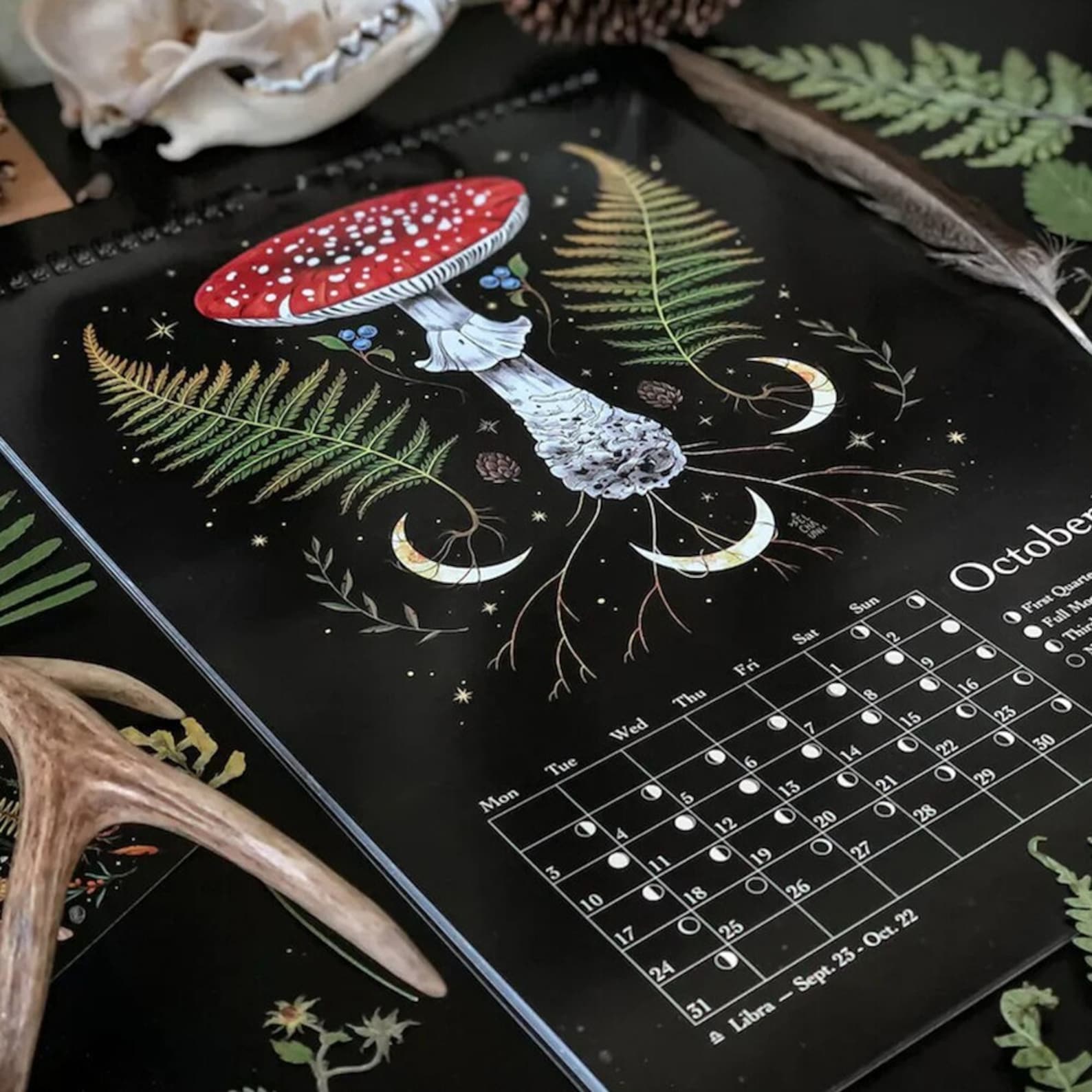 lunar calendar 2023 dark forest 12