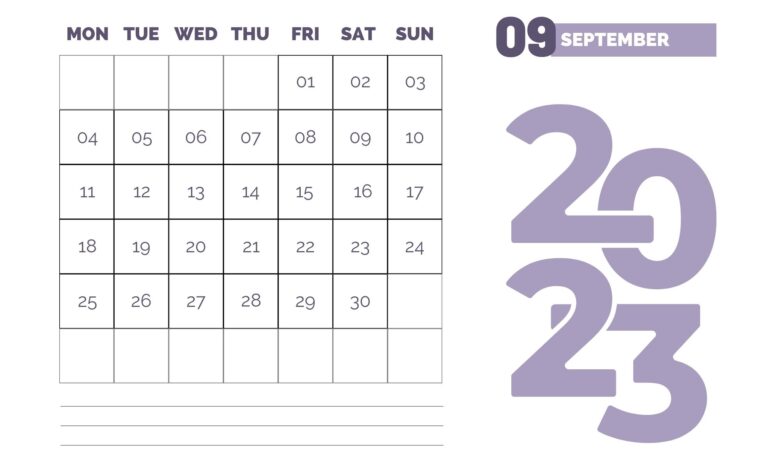 pastel 2023 september calendar original