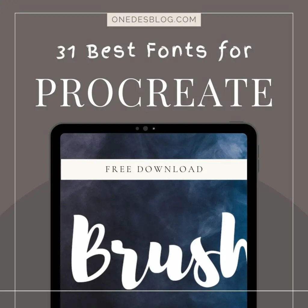 free procreate fonts