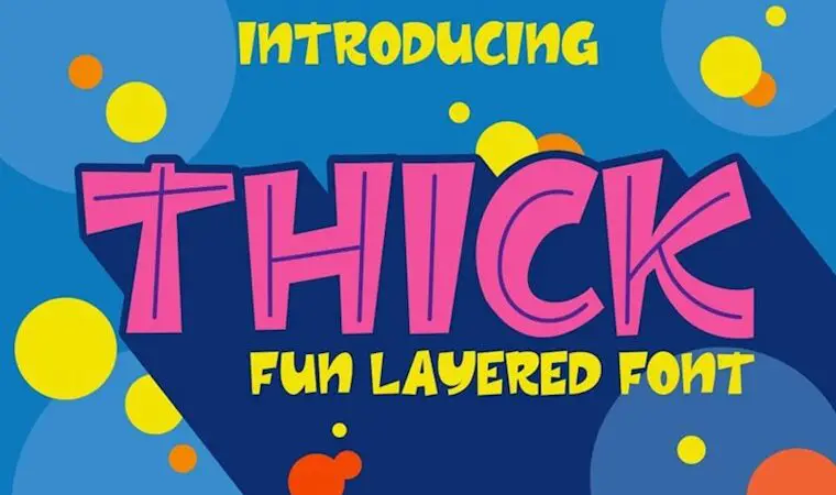 thic font