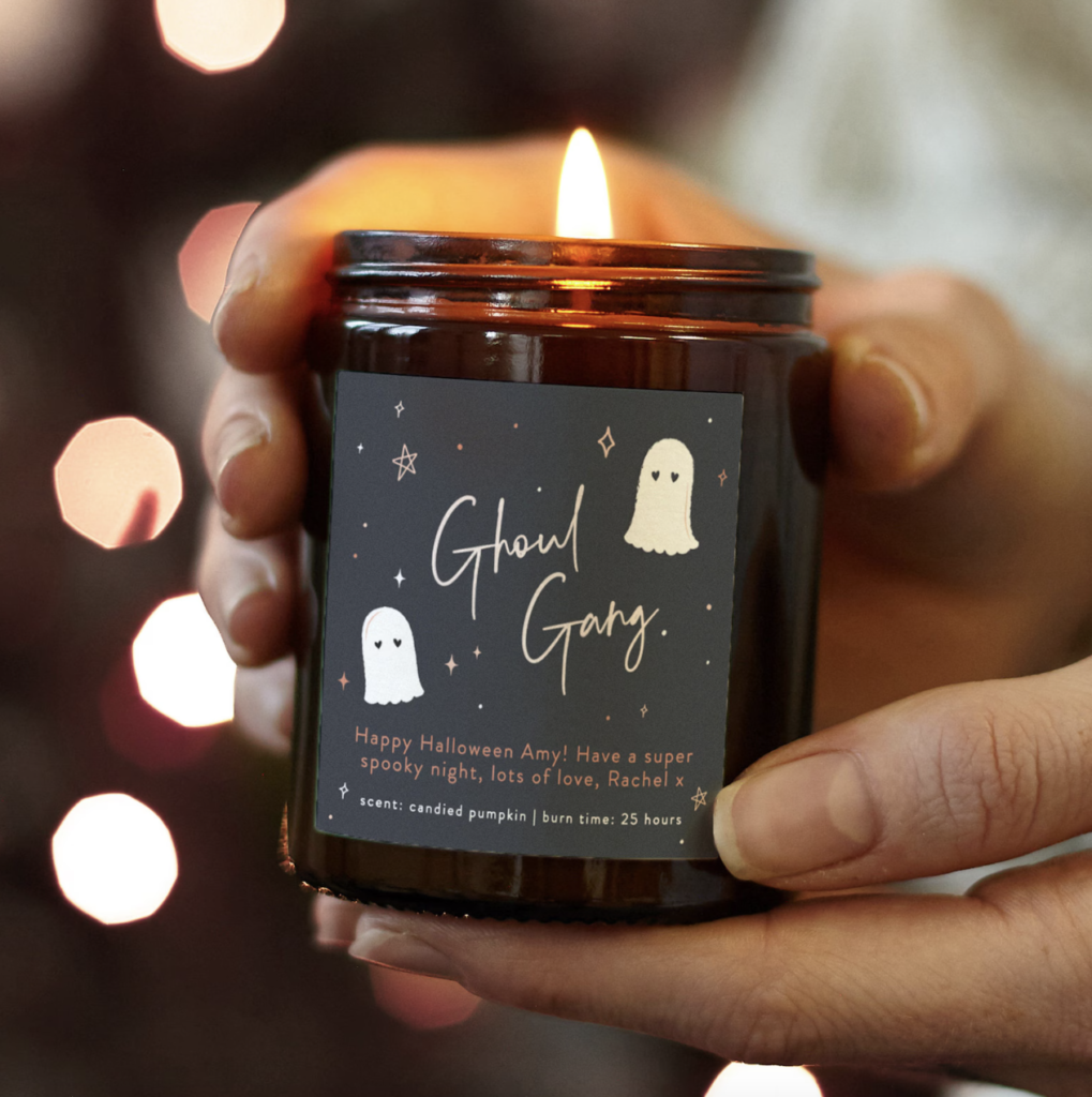 ghoul gang halloween decoration scented candle