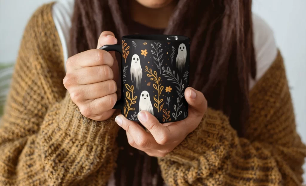 cute ghosts 11oz coffee mug festive