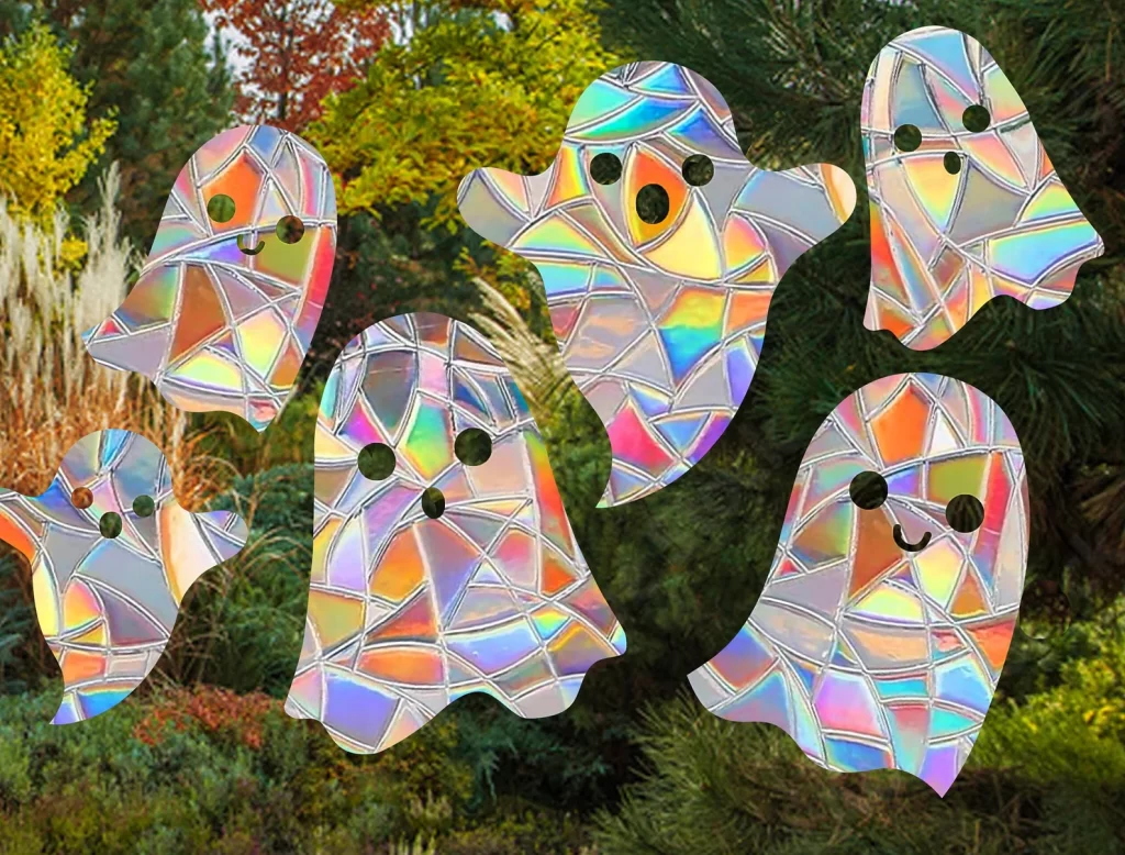 Ghost Suncatcher Halloween Window Decal