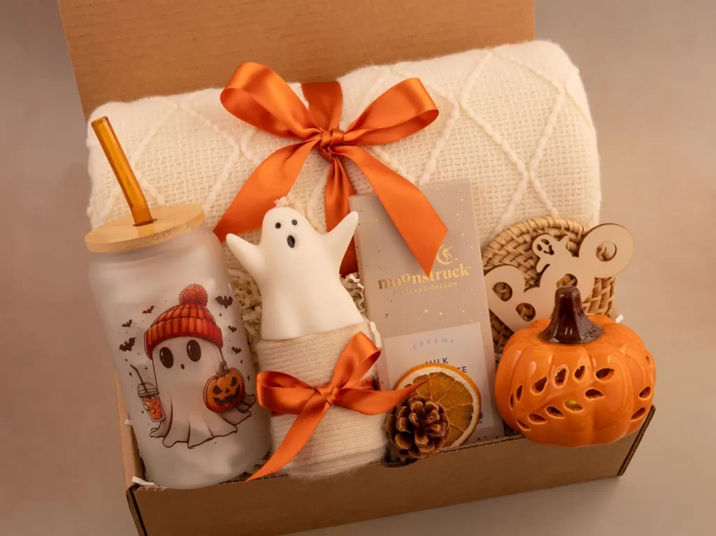 hygge pumpkin fall gift box boo basket