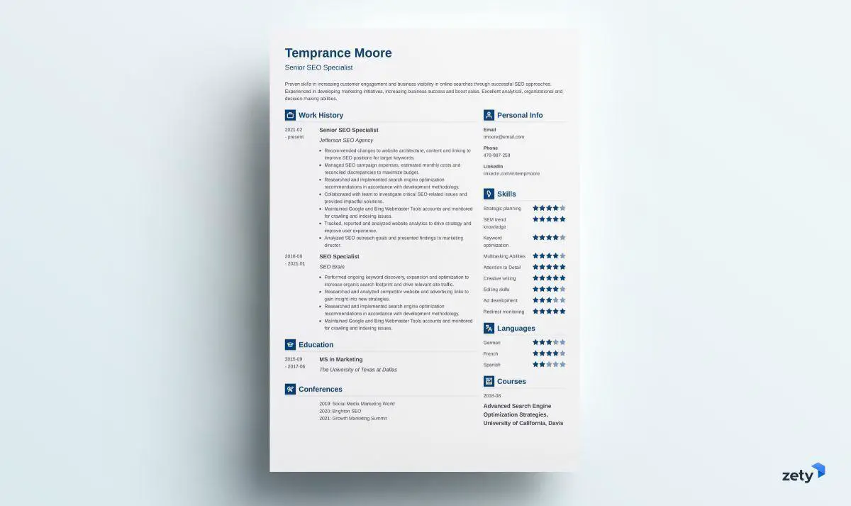 medicine and gastronomy resume